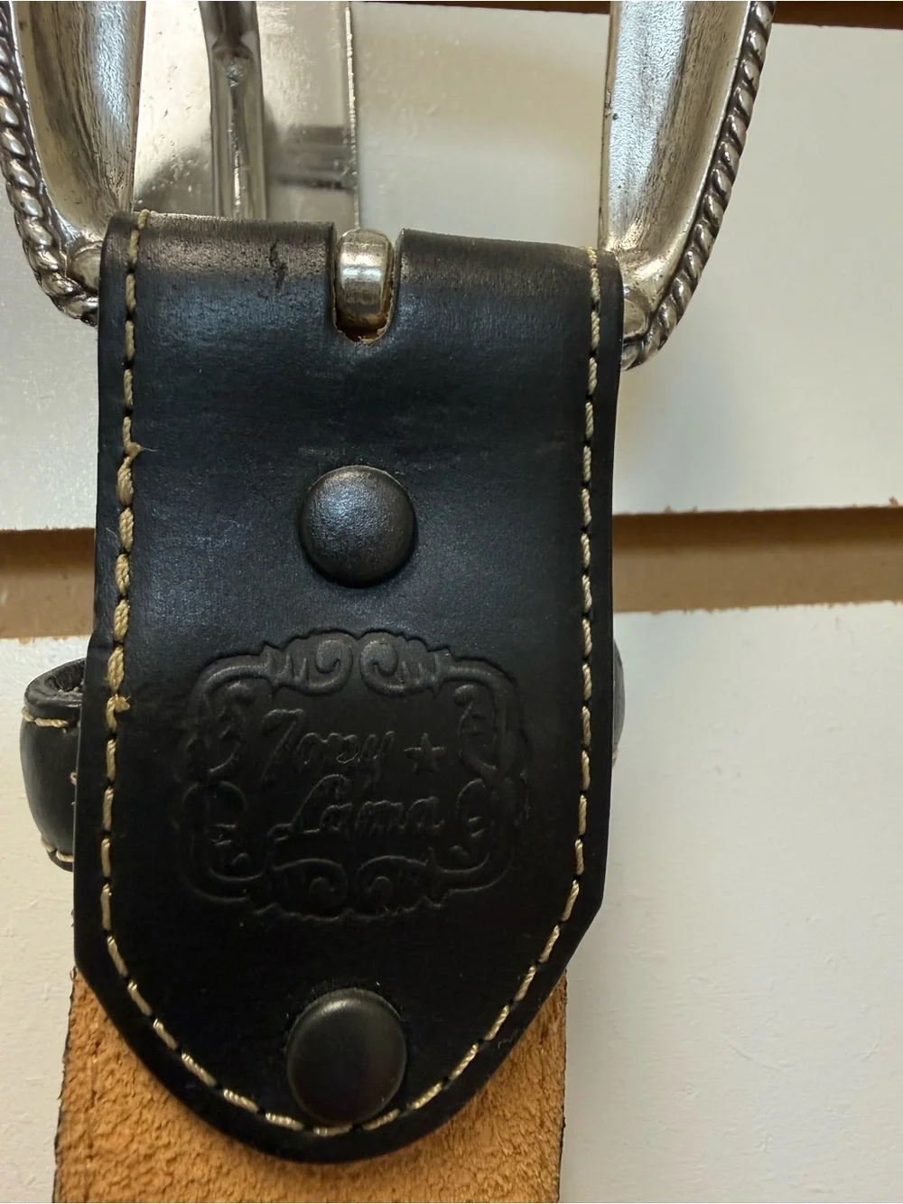 Tony Lama black leather